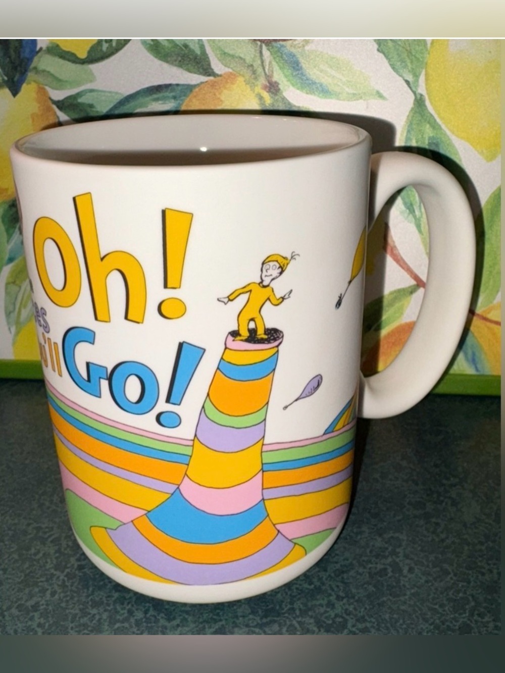Dr. Seuss Graduation 16oz Mug “Oh The Places You’ll Go” NWOT